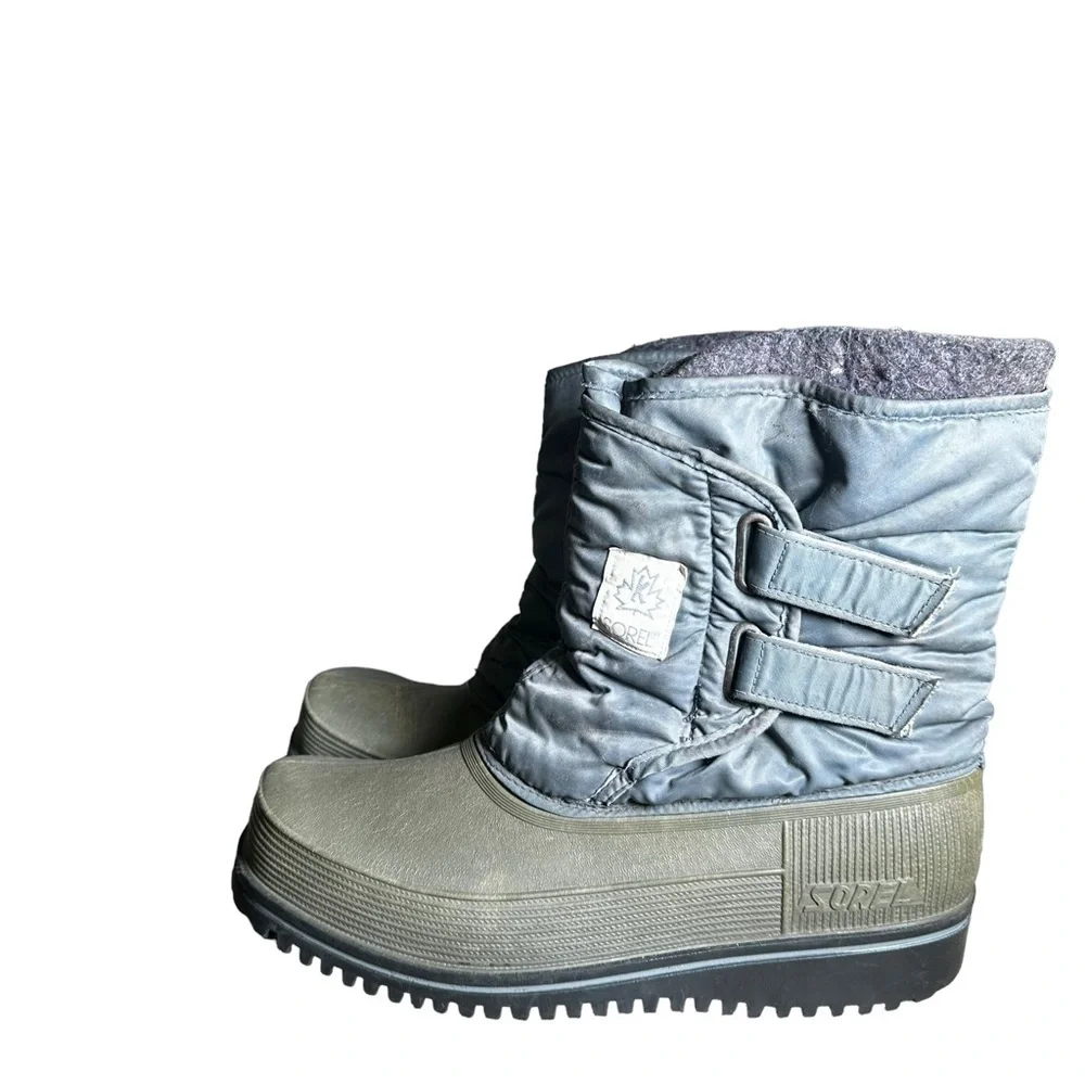 Sorel Vintage Kaufman Green Hook Latch Size 10